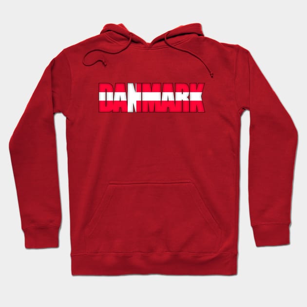 Denmark Danmark Hoodie by SeattleDesignCompany